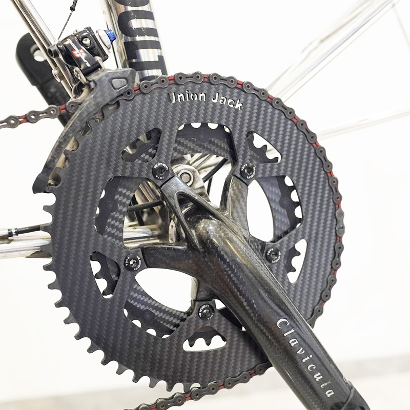 Union Jack Bike Chainring Chainwheel Carbon Chain Wheel 48T 50T 52T 54T ...