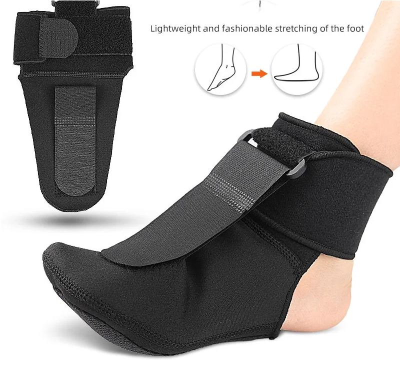 Plantar Fasciitis Night Splint Sock - Adjustable Soft Plantar Fasciitis Stretcher Brace Achilles Tendonitis Night Splint Plantar Fasciitis Brace For Arthritis Ankle And Heel Pain