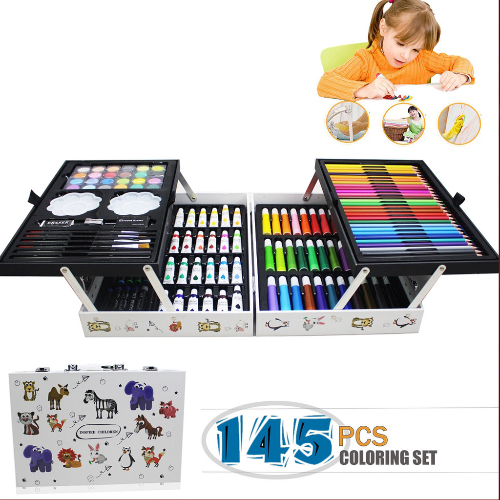 145 Pieces Coloring set Painting Set Colored Pencil Art Supplies with ...