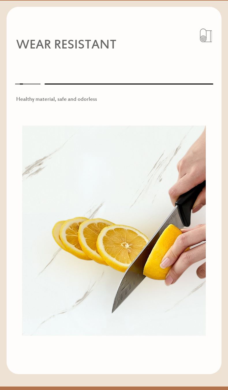 Table Sticker PVC Waterproof Oilproof Decor Thickened Self