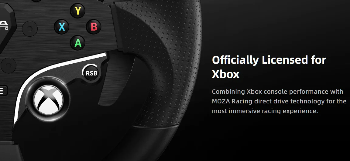 MOZA Racing ESX Steering Wheel for Xbox with 22 Customizable Buttons ...