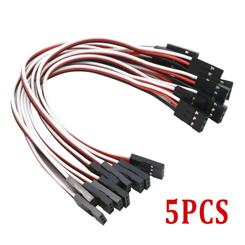 NEEBRC 5PCS 150 mm Servo Extension Cord Cable Lead Wire Male To Female ...