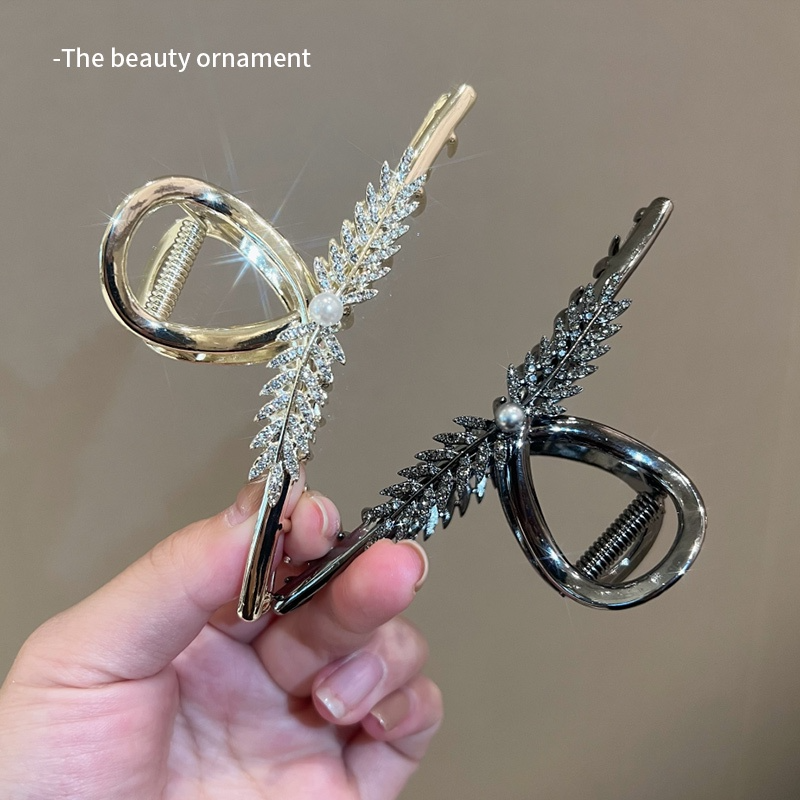 1 Pack Ladies Wheat Ear Clip Elegant Hair Clip Back Head High-End ...