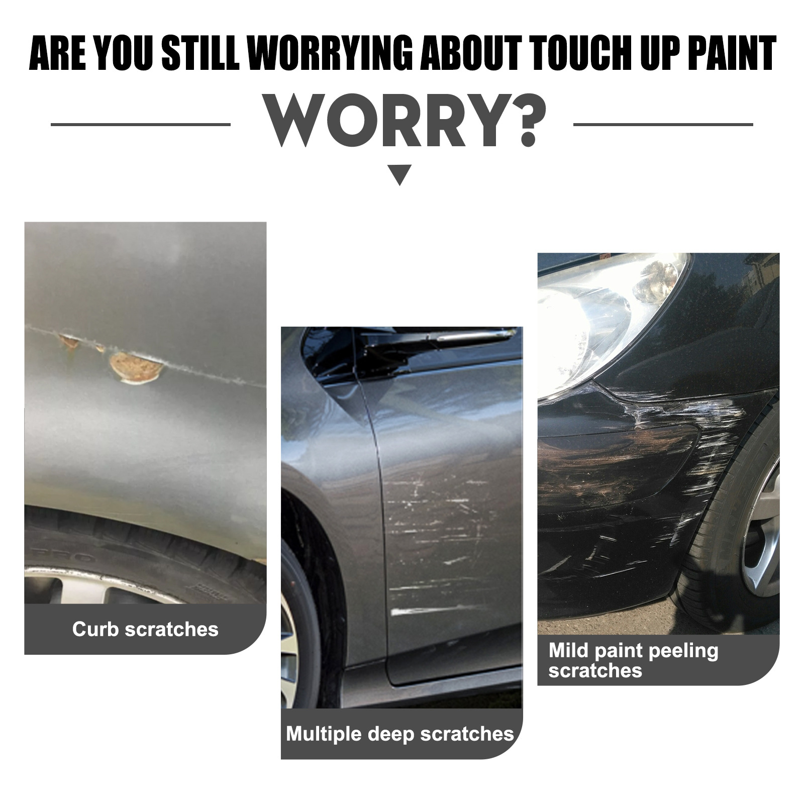 Car scratch repair paint self spray paintdeep scratch repair touch up