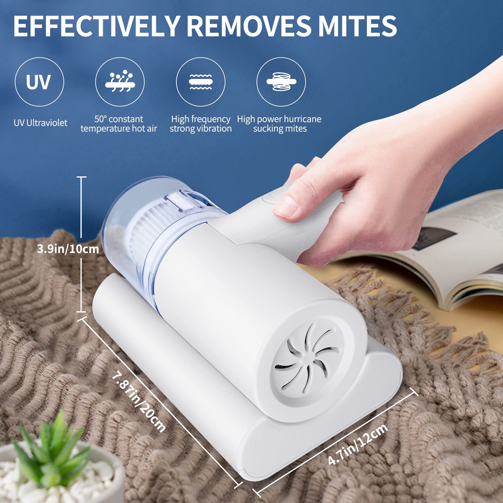 Mite Removal Vacuum Cleaner Rechargeable UV Sterilization Bed Vacuum
