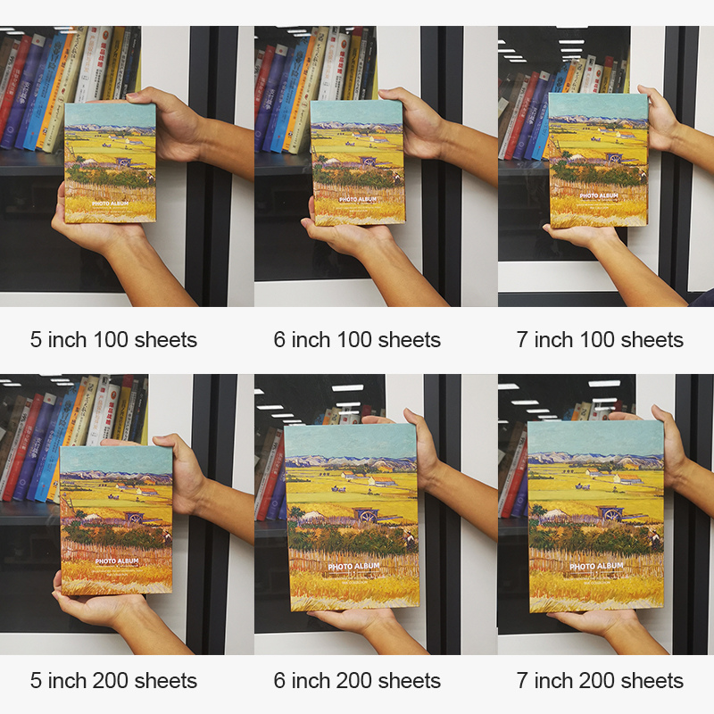 【Ship in 24h】3/4/5R Photo Album 100/200 Pockets Insert Photo Album Book ...