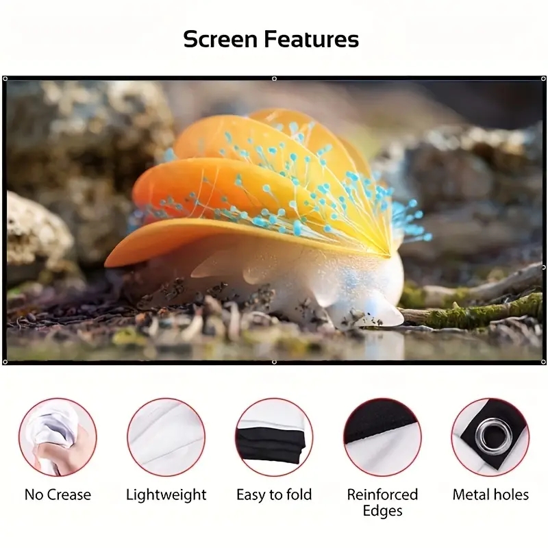 4K ultra high definition projection screen, home projector screen, home ...