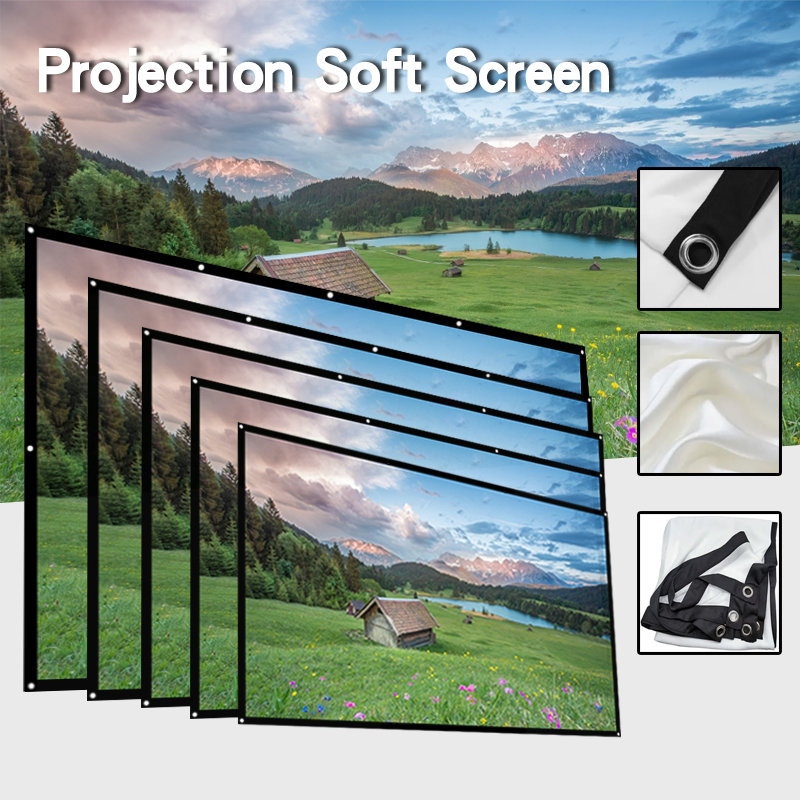 150 inch 4K highdefinition, easy to fold, convenient polyester soft