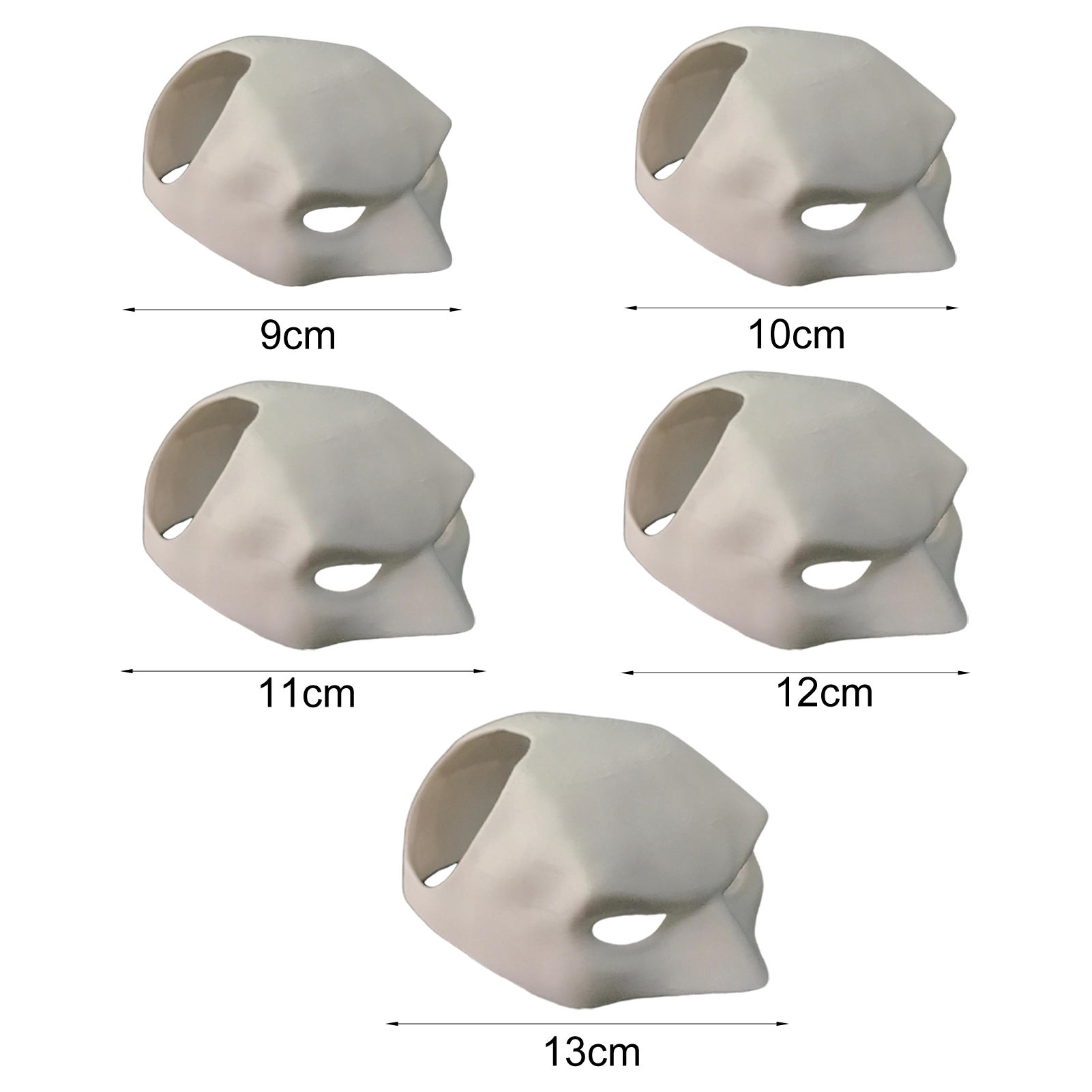 COD Cat Mask Halloween Black Half Face Pets Mask Bat Inspired Mask with ...