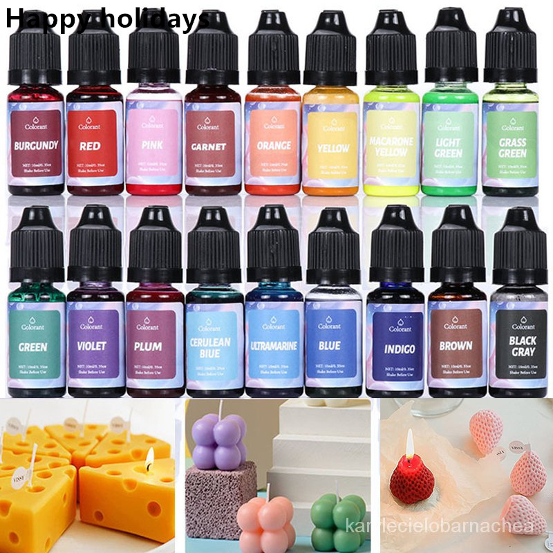 24-Color Upgraded Liquid Candle Dye Kit | For DIY Aromatherapy Candles ...
