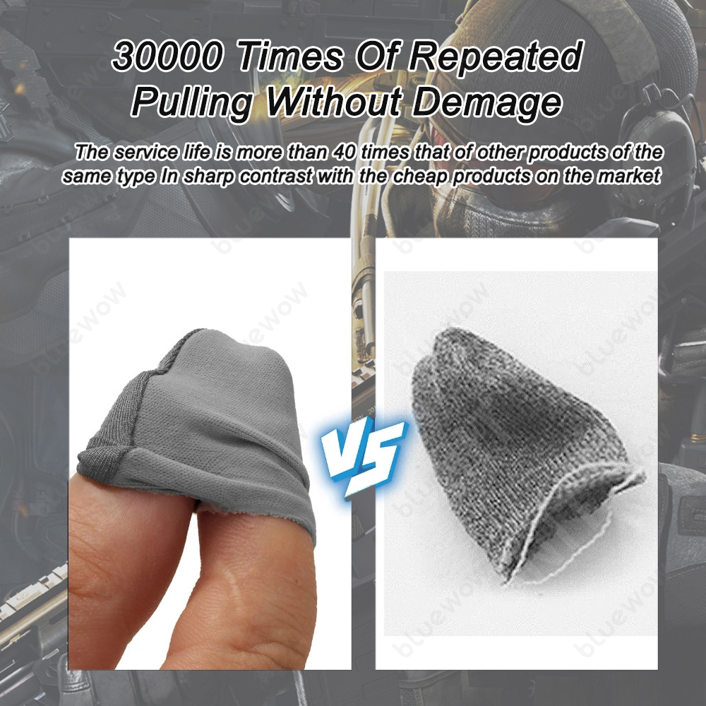 ULTRA THIN SILVER Fiber Thumb Sleeves For Mobile Gaming With Better Grip £5.80 - UK