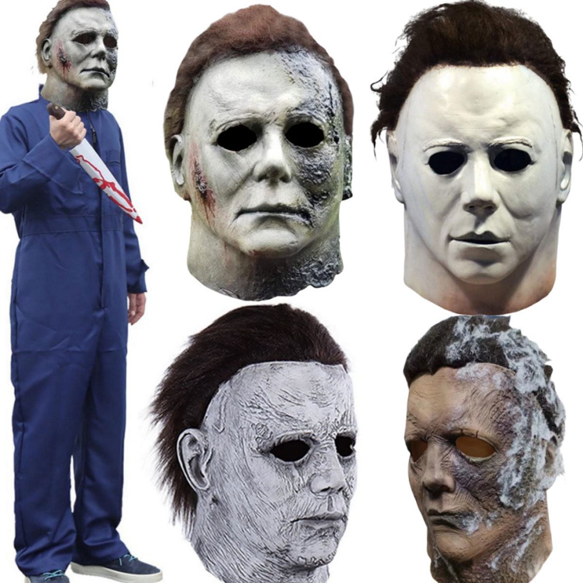Halloween New Moonlight Panic Kill McMeel Horror Latex Mask Headgear ...