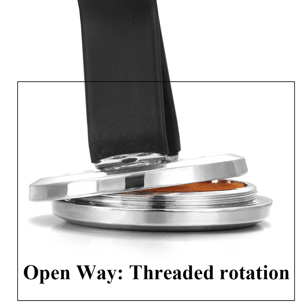 Aromatherapy Car Perfume Diffuser Pendant Heart Rotate Open Detachable ...