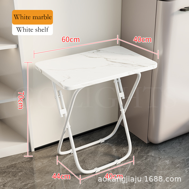 GC Marble Folding Table Portable Foldable Dining Table square table
