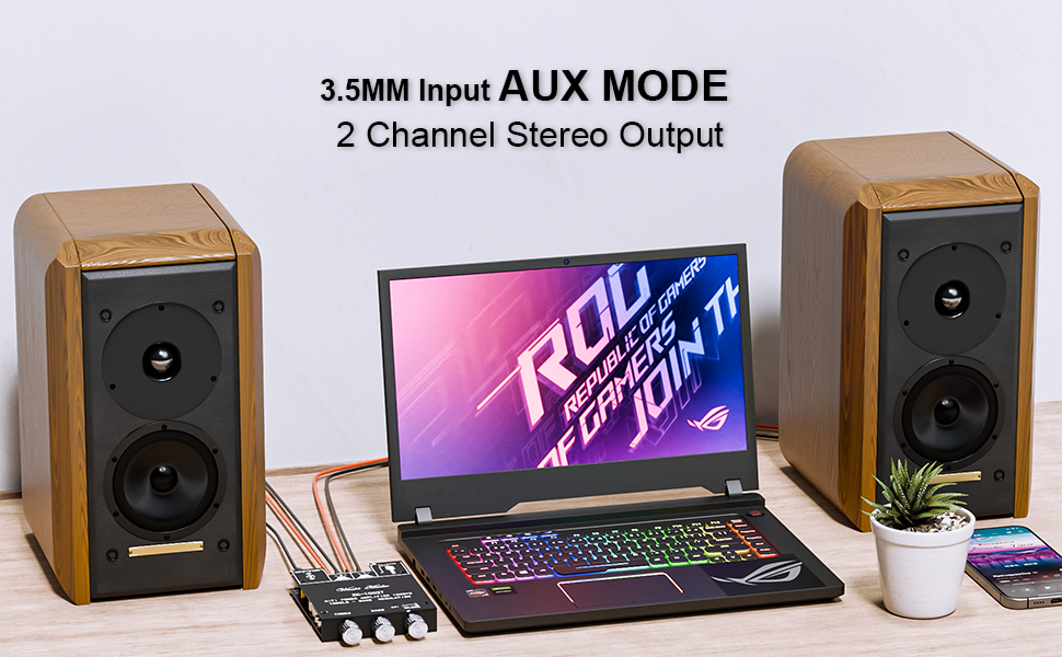 100W+100W Bluetooth Amplifier Board with Treble and Bass Control 2.0