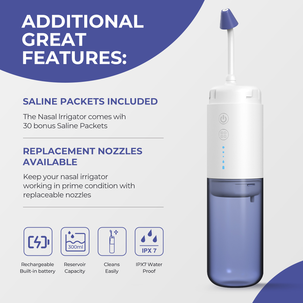 Nasal Wash Nose Cleaner Electric Neti Pot for Nasal Irrigation For ...