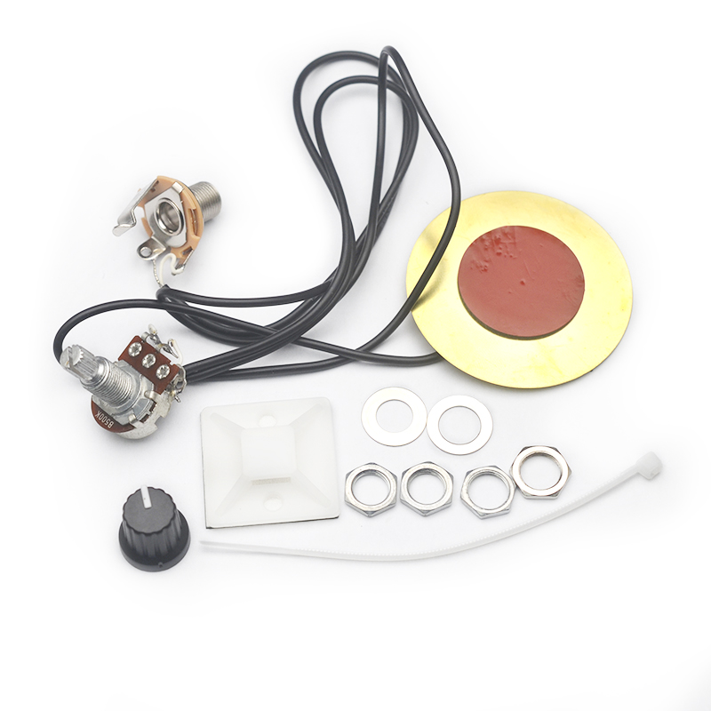50MM Guitar Pickup Piezo Transducer Prewired Amplifier with Volume