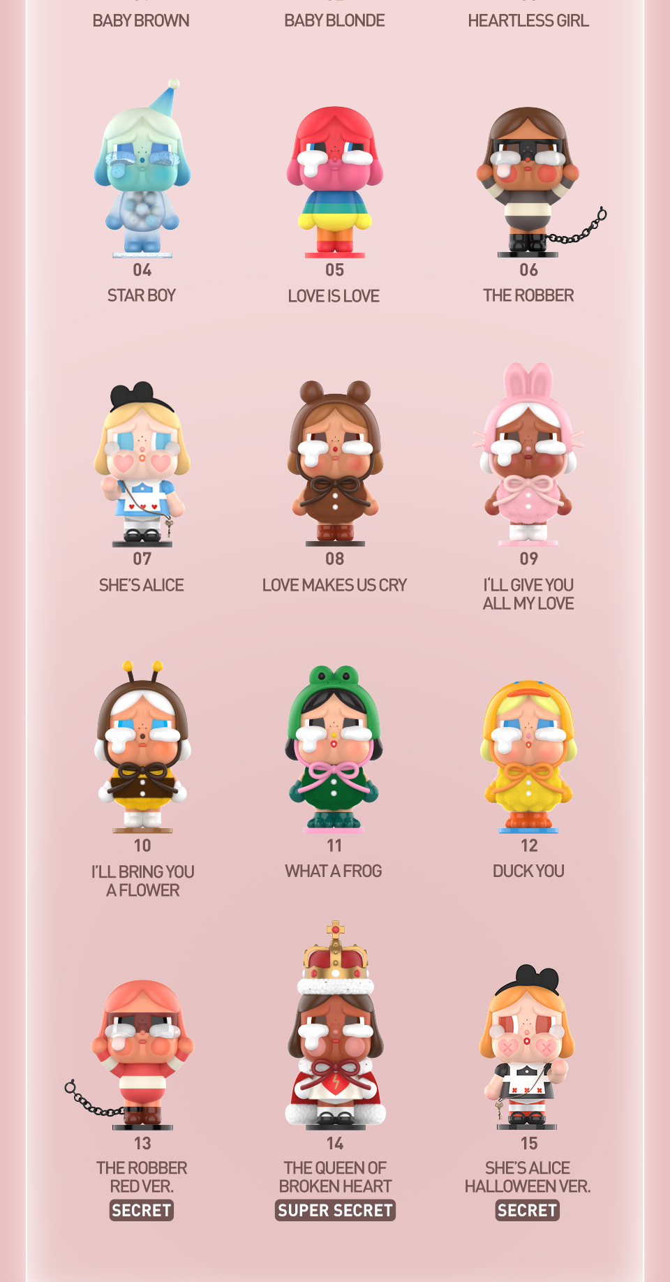 POP MART CRYBABY Crying Again Series Figures Blind Box Action Toys