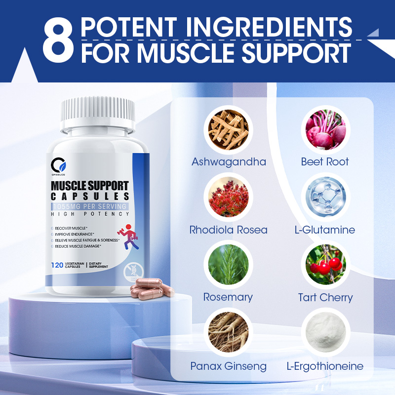 Orgeuos Muscle Support Capsules With(Ashwagandha, Vitamin A) Improve ...