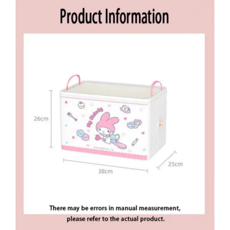 Hello Kitty Sanrio Storage Box Kuromi My Melody Cinnamoroll Kawaii ...