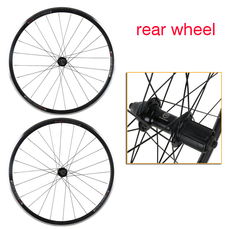 Road Bike Wheels Front Rear 700C Bicycle Wheelset Seal Bearing 8/9/10 ...