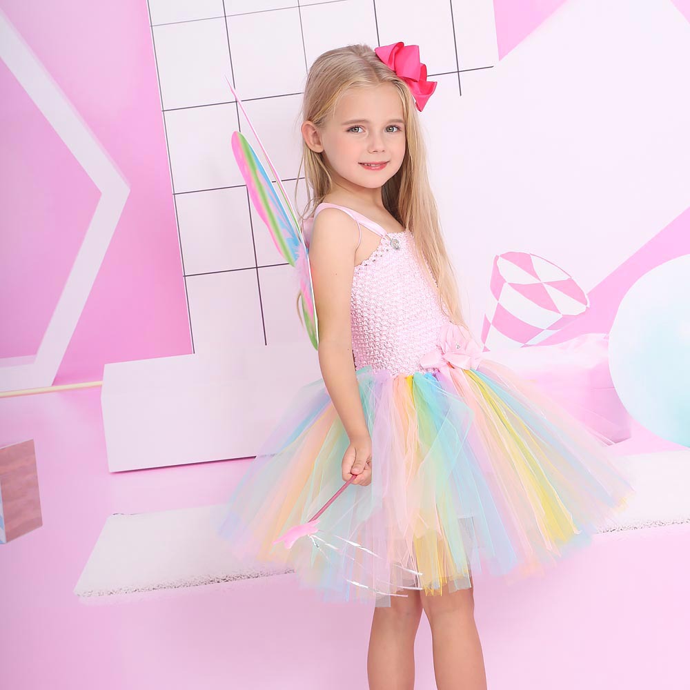 Pink Butterfly Fairy Tulle Dress
