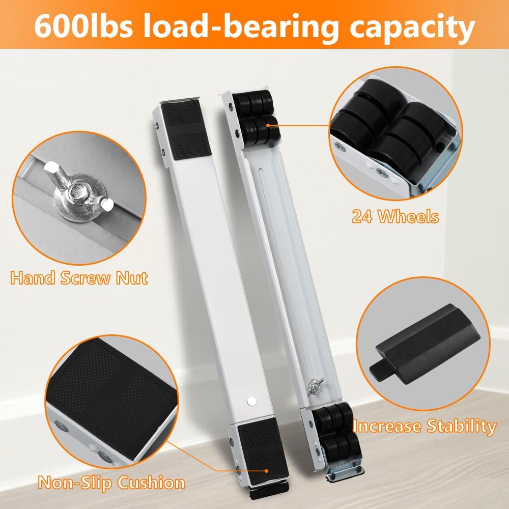 Sunlife Refrigerator Stand with Wheel Adjustable Washing Machine Stand