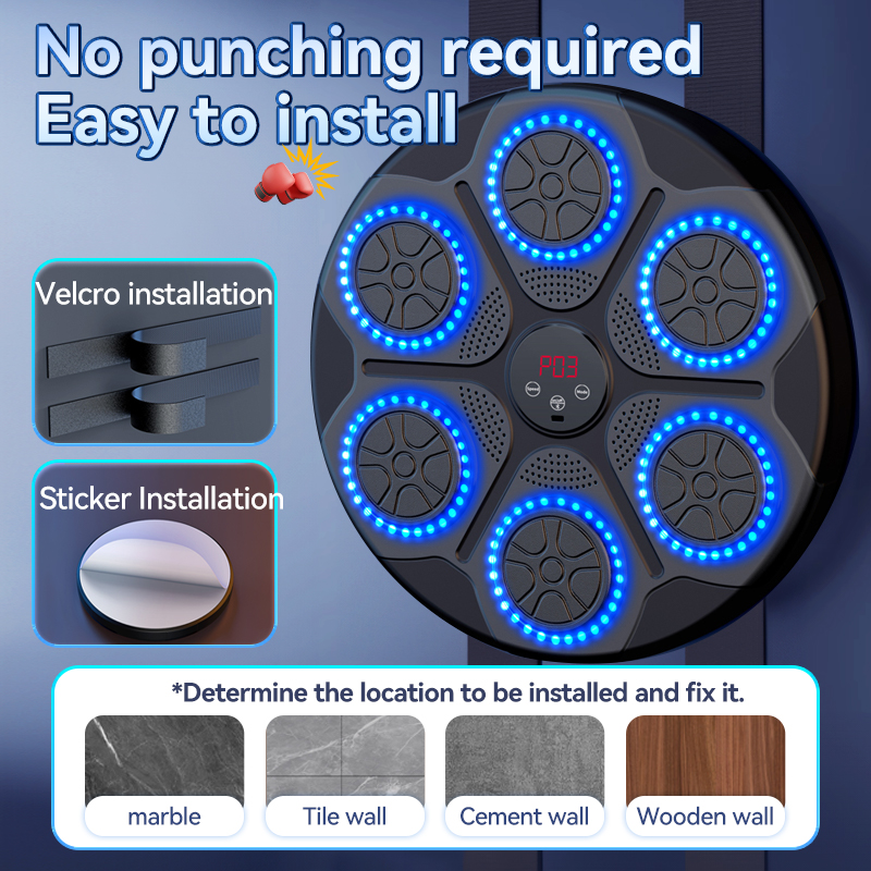 kiumo Smart Music Boxing Machine Bluetooth Boxing Machine with Music