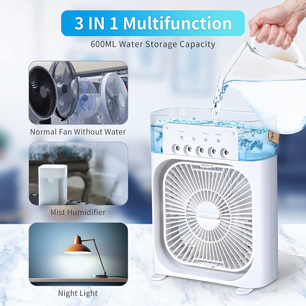 Air Cooler Fan Electric Fan Mini Air Conditioner Cooling for Table