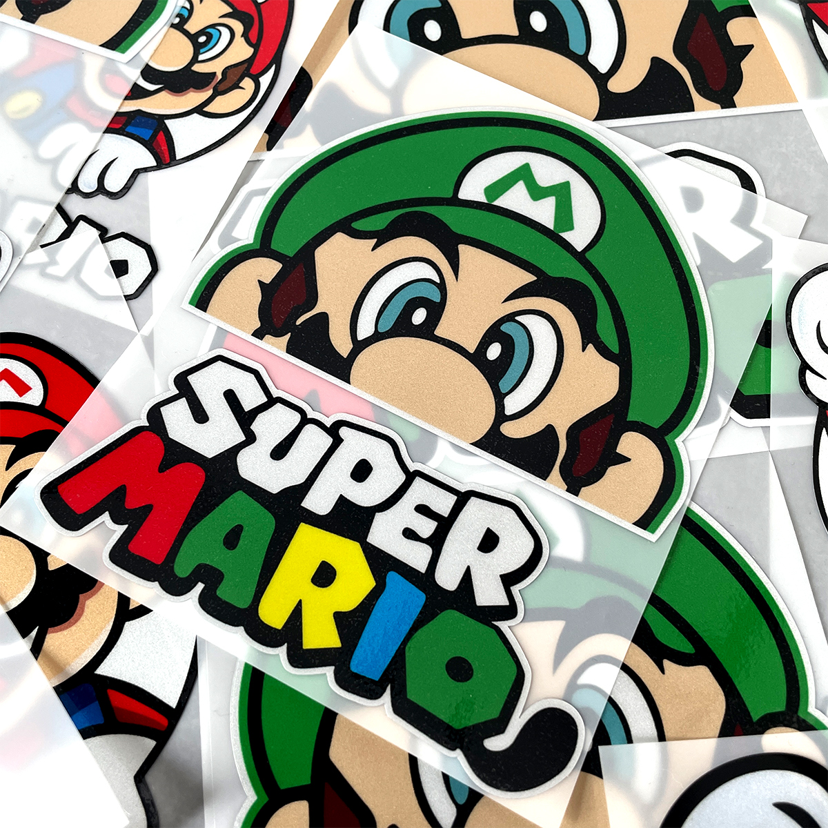 Cartoon Cute Super Mario Mario Motorcycle Accessories Sticker Creative ...