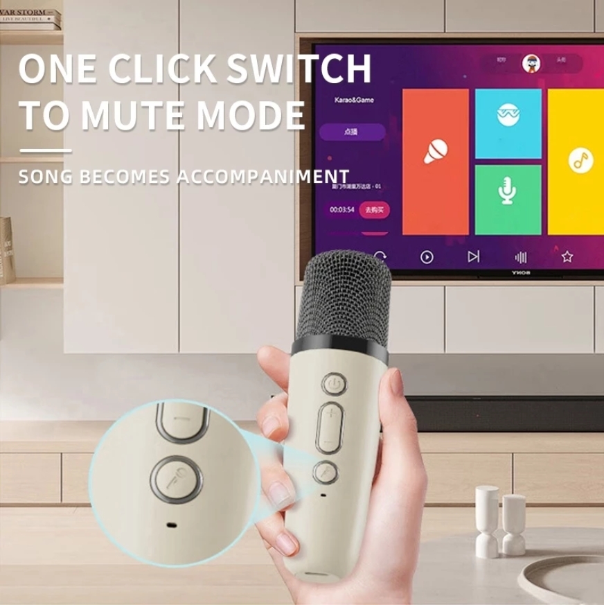 K12 Mini Karaoke Wireless Audio RGB Light Machine Portable Home KTV ...