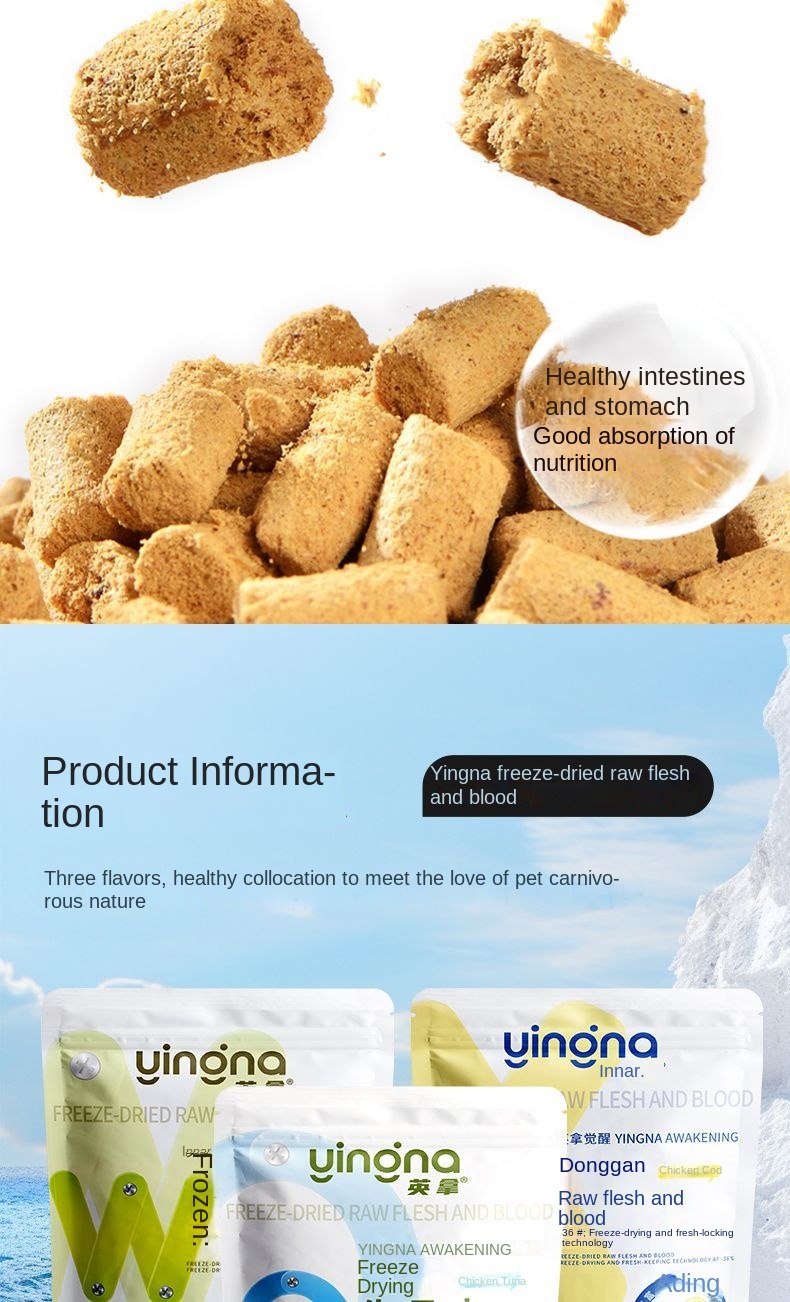 Pet Food Raw Bone Meat Protein 55 Universal for Cats Dogs Thickening