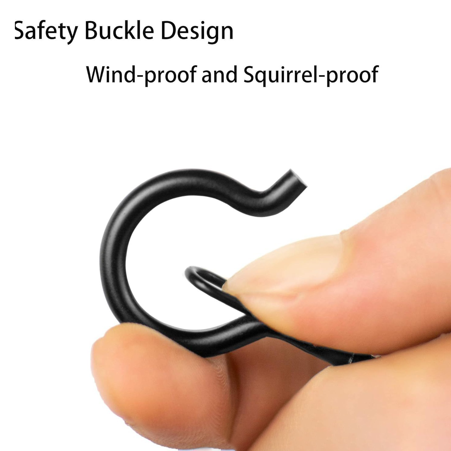 10/20PCS Q-shaped Spring Buckle Hook Screw Hooks Ceiling Hooks with ...