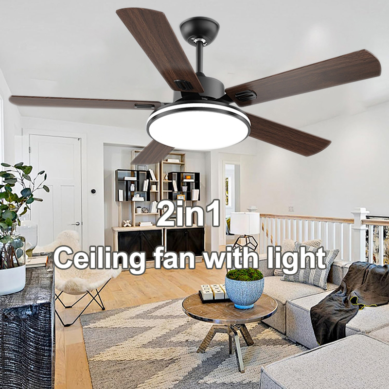 cod ceiling fan big size with led light remote inverter motor nordic ...