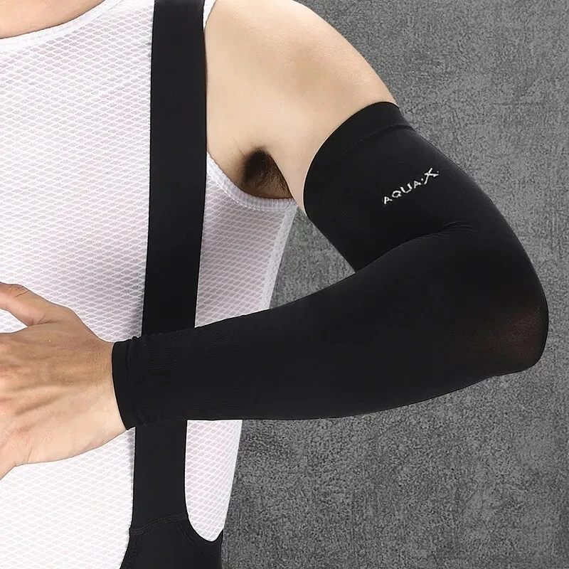 Ice Silk Sports Arm Sleeves Cycling Sun Uv Protection Outdoor Travel ...