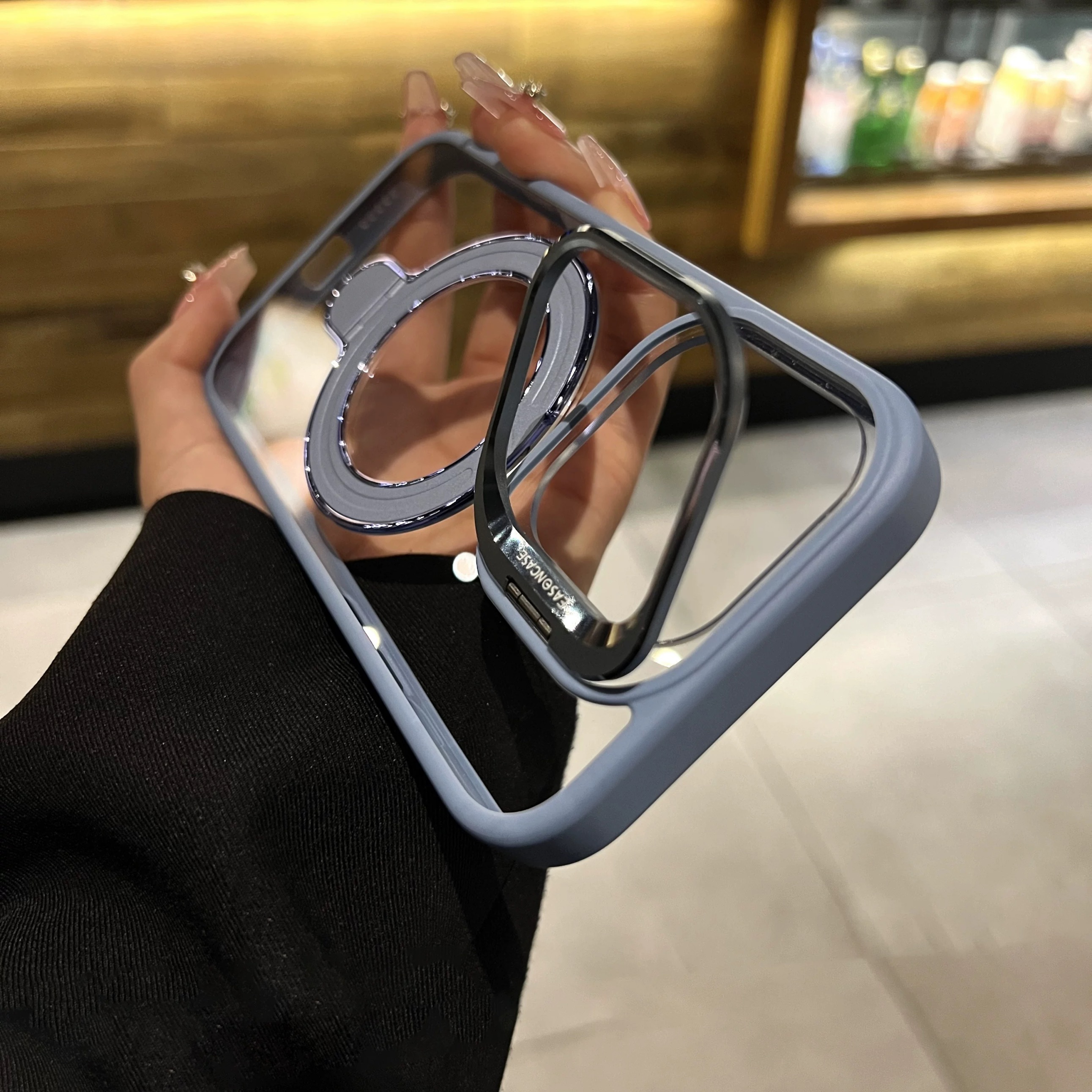 Metal Stand Case For iPhone 16 Pro Max 15 12 13 14 16 Plus 11 Pro Max