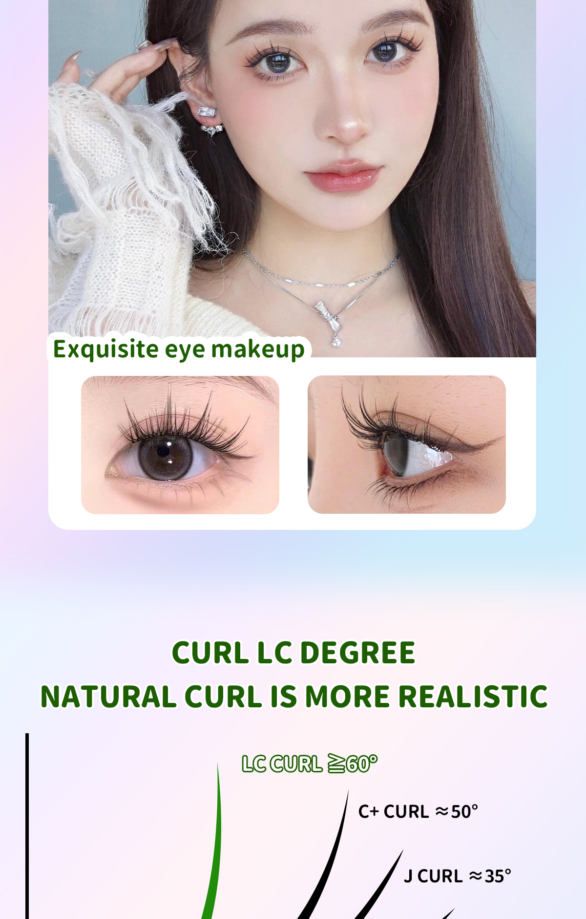 Elyzza Cutie Pet Bunny Elf Lashes Length 10-12mm New LC Curl Tweezer ...