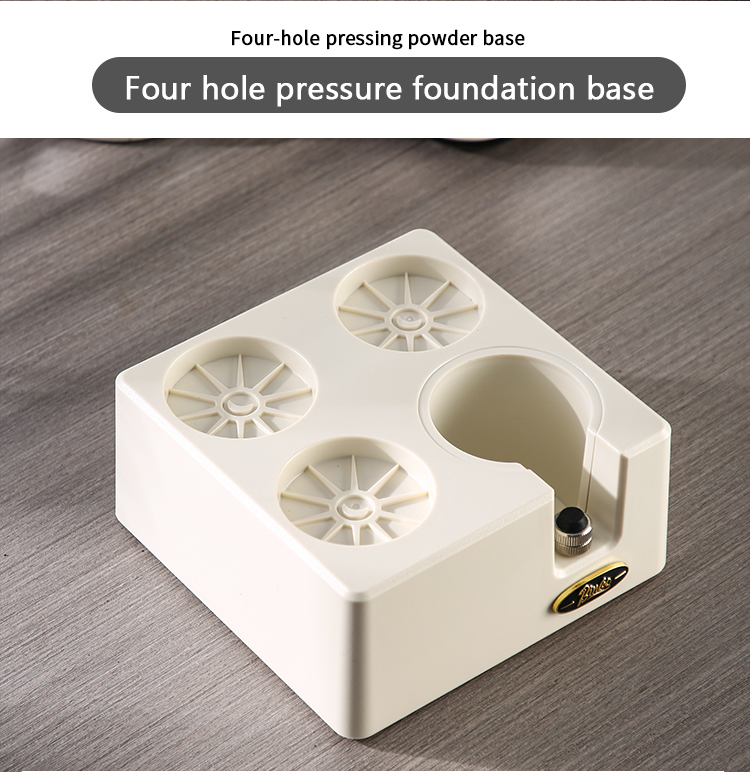 BINCOO Fourhole Coffee Tamping Base Powder Distributor Tamping Hammer