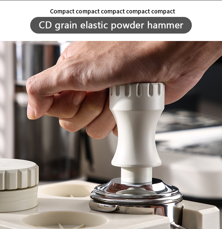 BINCOO Fourhole Coffee Tamping Base Powder Distributor Tamping Hammer