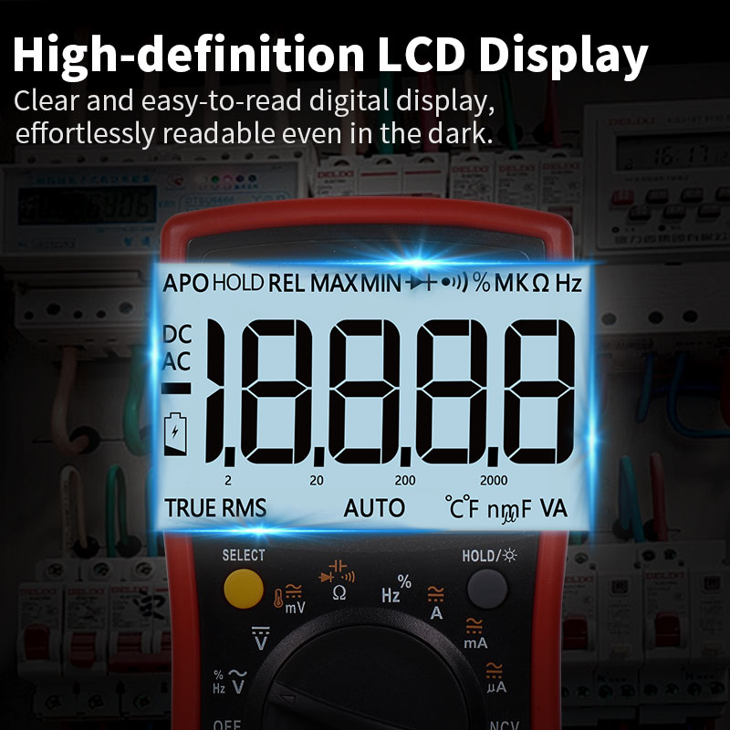 ZOYI ZT-219 19999 Counts Digital Multimeter Burn-Proof True RMS Three ...