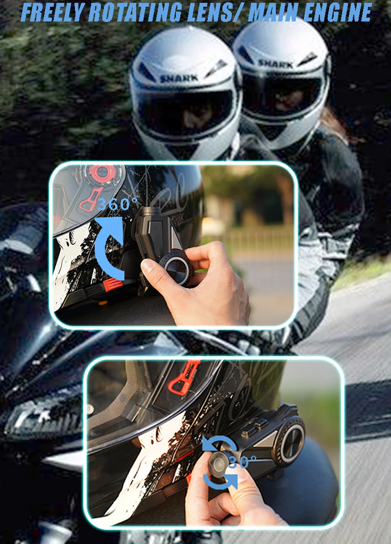 2024 New R3 Pro 2K 1440 360° Shooting Video Camera Motorcycle Camera ...