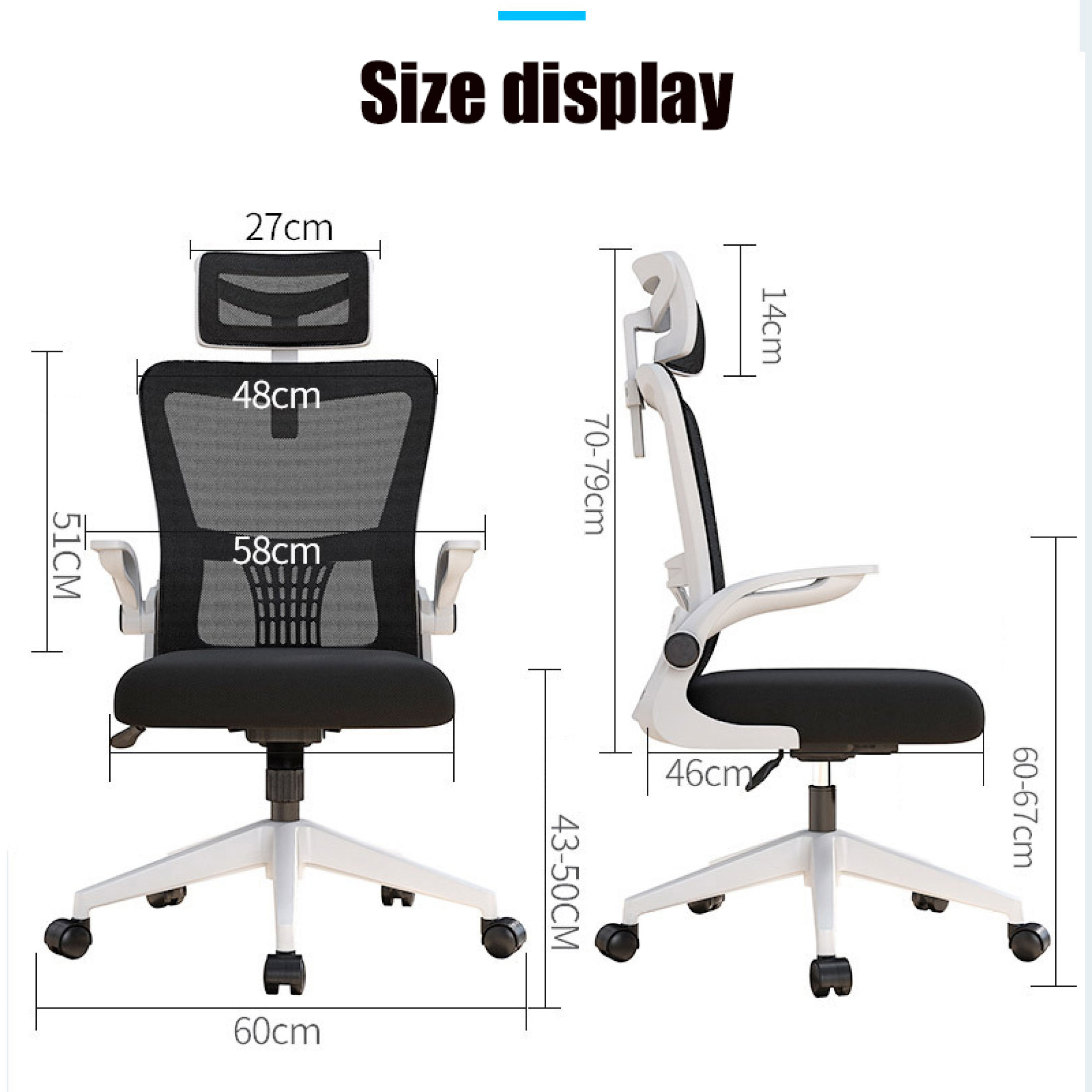 Owls Adjustable Office Chair Korean Ergonomic Chair Computer Chair