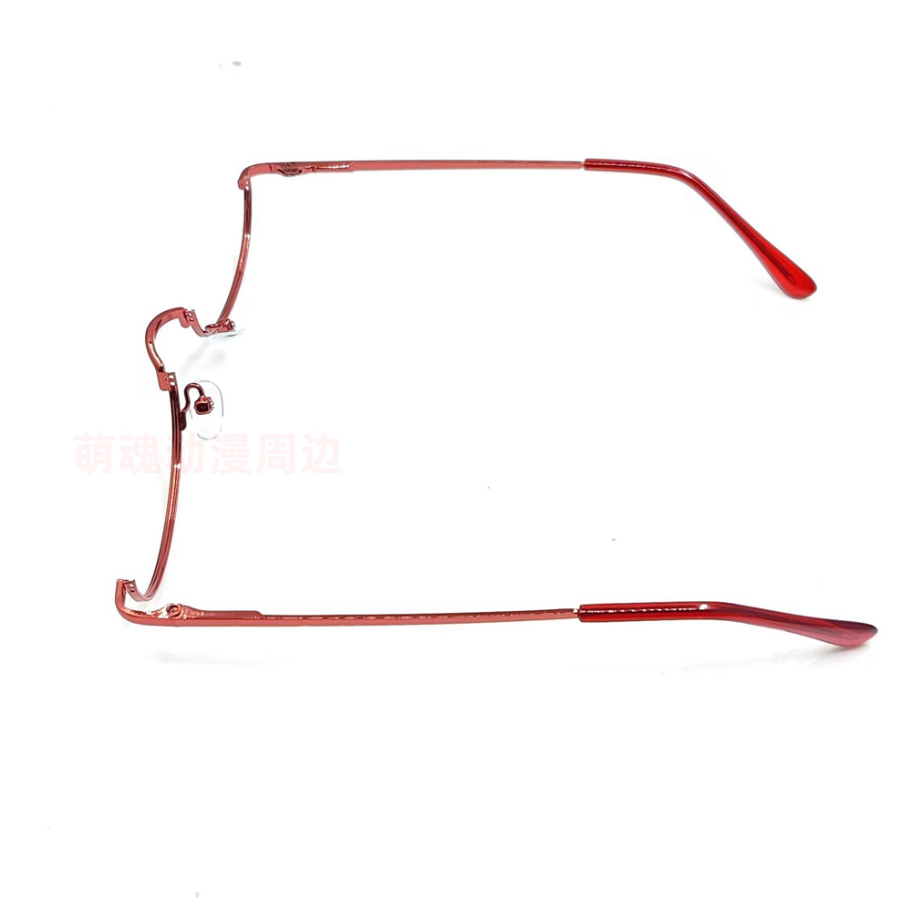Anime half oval red glasses anime cosplay accessories Rize Cosplay ...