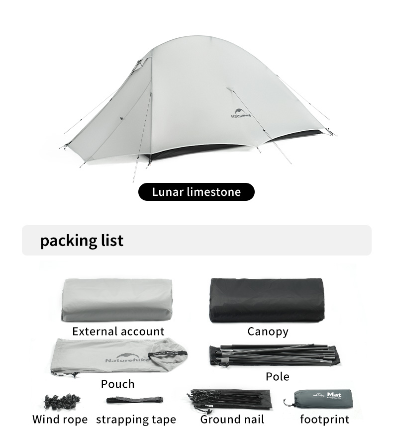 Naturehike Cloud up series tent UL Double Layer 1-2 Person Camping ...