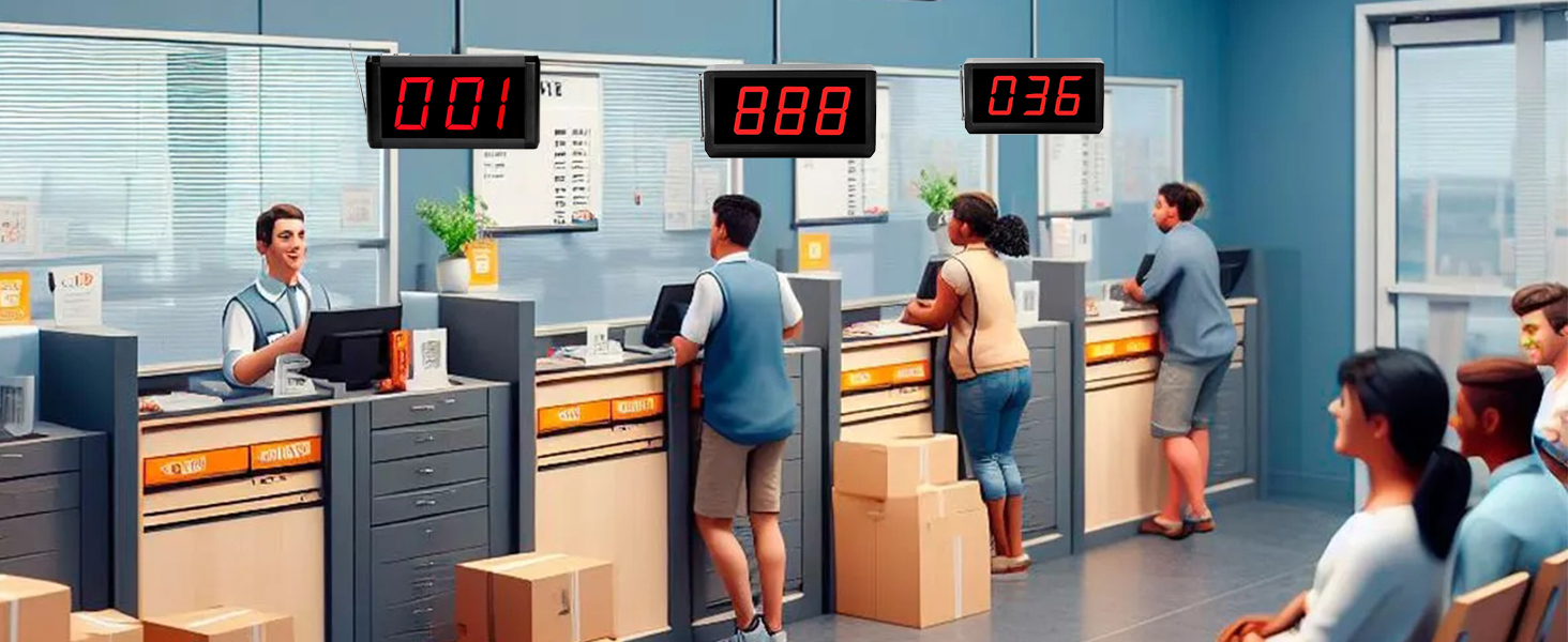 Queue calling machine for Restaurant/Food Truck/Clinic Pager Long range ...