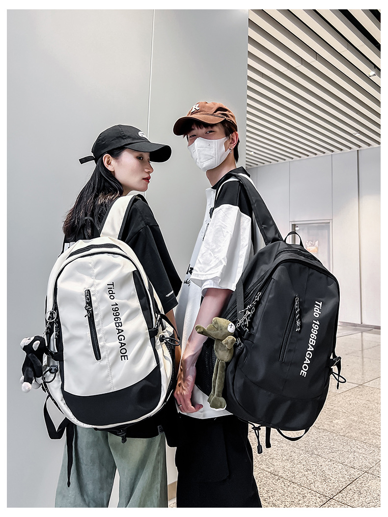 JXNL Backpack For Men Multiple Pockets Bagpack Trend School Bag Large