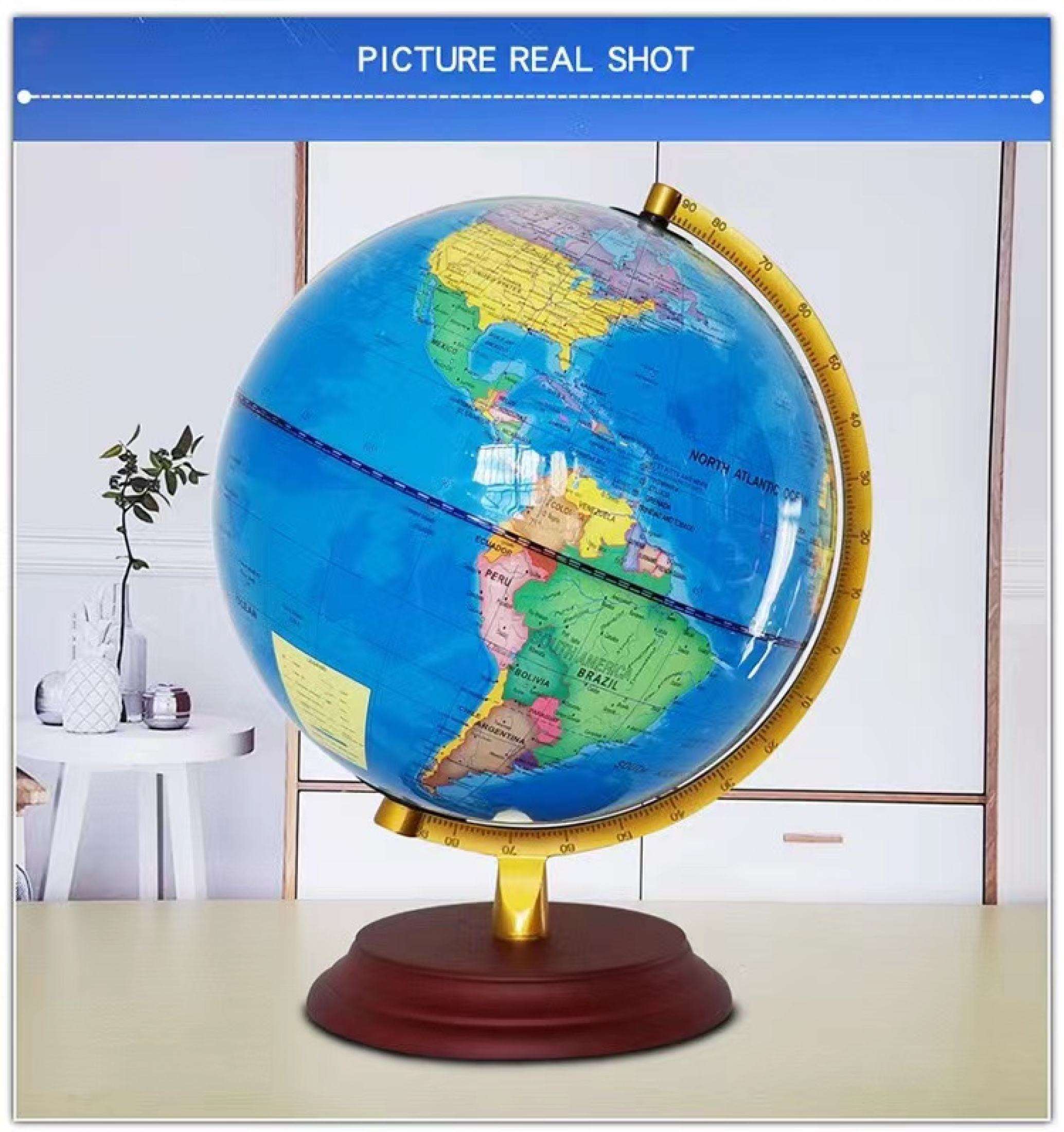25/32cm LED Luminous Teachinig Globe light World Earth Globe Map ...