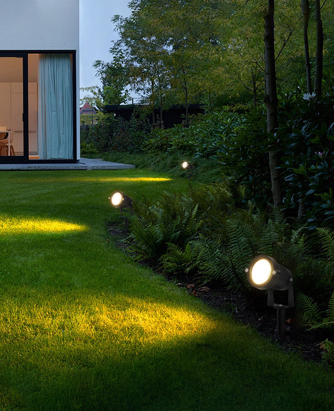 Garden Light Lawn Lights IP65 Waterproof Outdoor Light Solar Spotlight ...