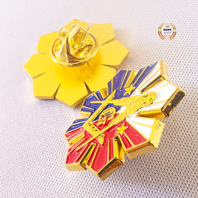 1 Inch High Quality 3D Metal MASON Pin Freemasonry Brooch Sunburst Pin ...