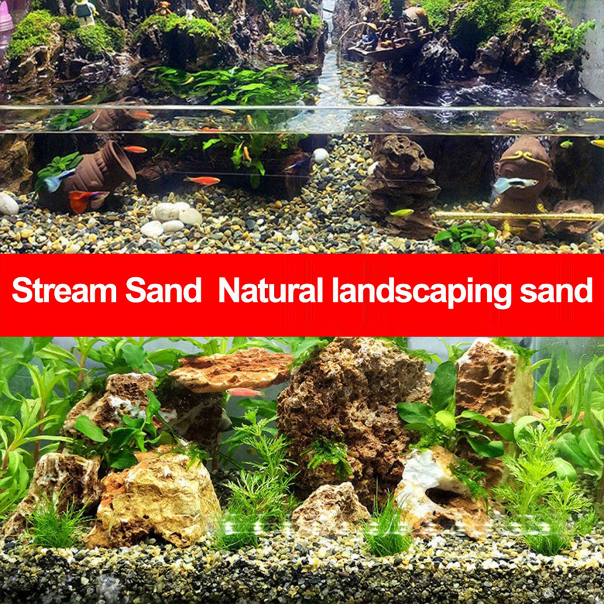 Aquarium Colorful Rocks Pebble Stone For Fish Tank Fish Tank Bottom ...
